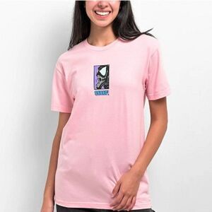 Huf x Marvel Venom Symbiote Short Sleeve T-Shirt Adult Pink Size Small NWT